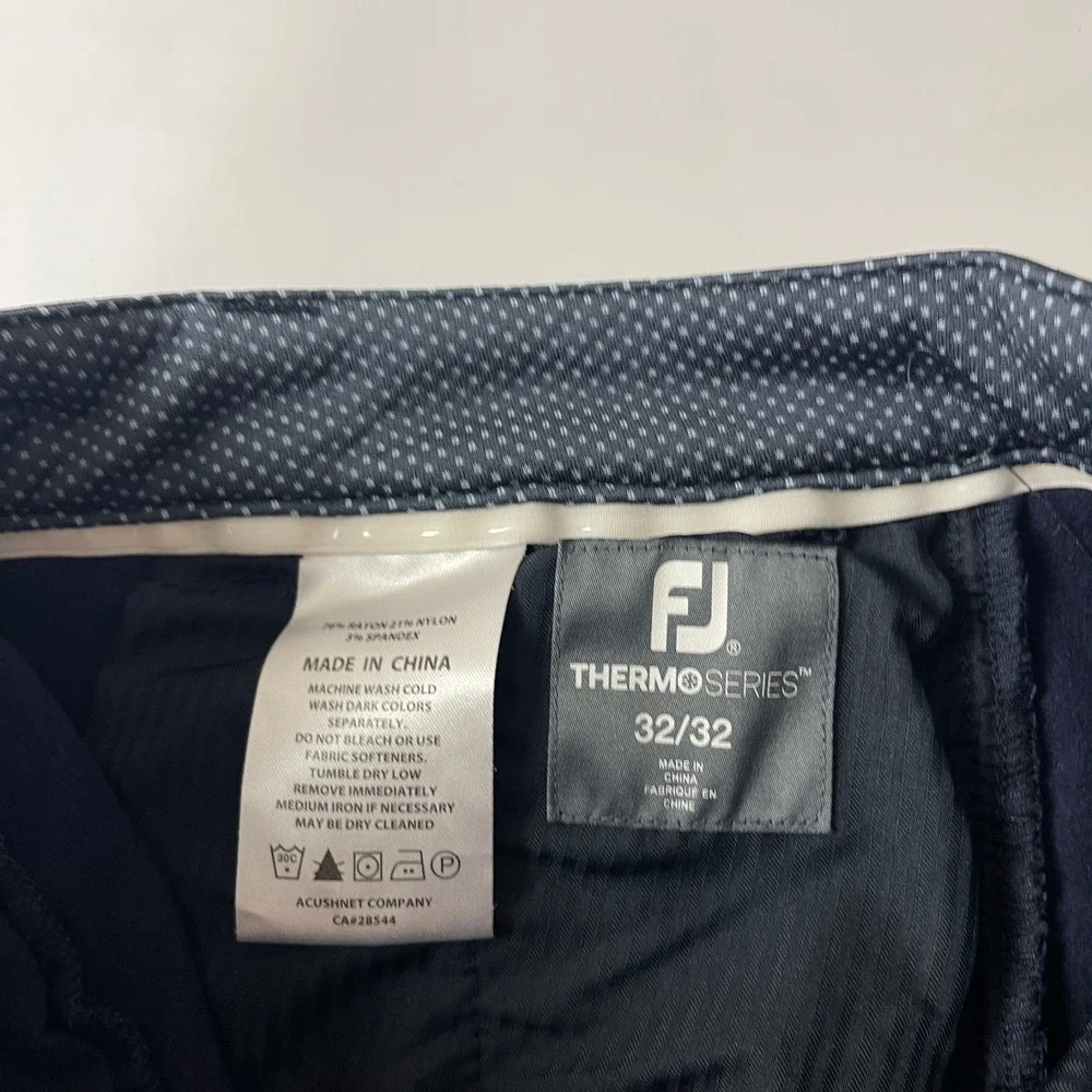 Footjoy Golf Pants Mens 32x32 Blue Thermo Series Performance Wicking Golf Sports